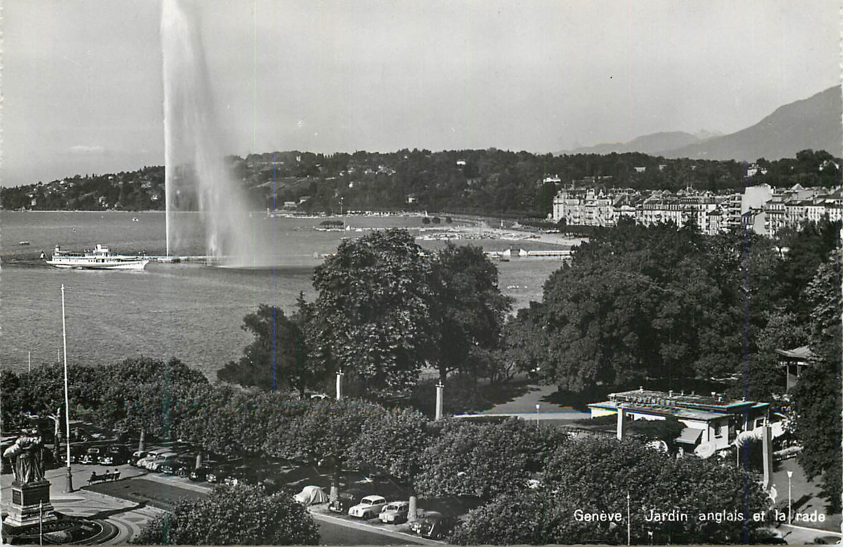CPM Geneve Jardin anglais et la cade